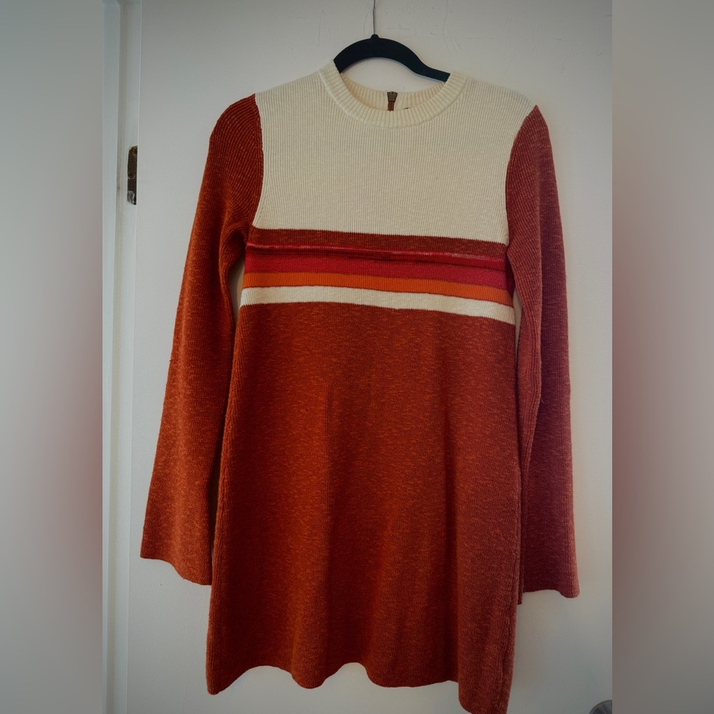 Free People color block sweater dress